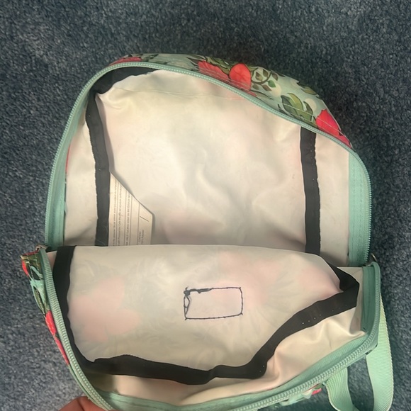 Dickies Teal Hibiscus Mini Backpack - Picture 3 of 5